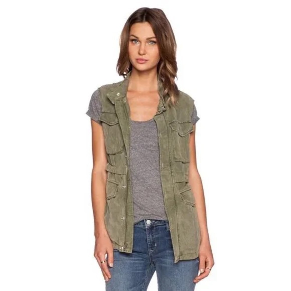 SANCTUARY‎ Revolve Utility military Vest, Army Green, XS